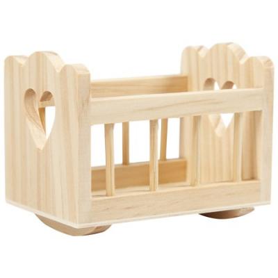 CC Hobby Berceau, L: 8 cm, L: 5,5 cm, 1 pi&egrave;ce- - D&eacute;corations en bois