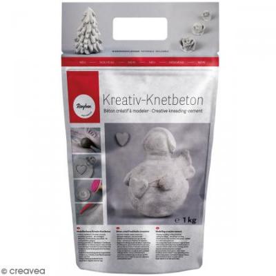 RAYHER B&eacute;ton cr&eacute;atif &agrave; modeler  - 1 kg -  - couleur variant
