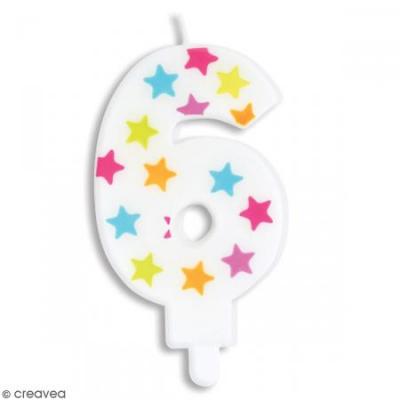 SCRAPCOOKING PARTY Bougie d'anniversaire num&eacute;ro 6 - 