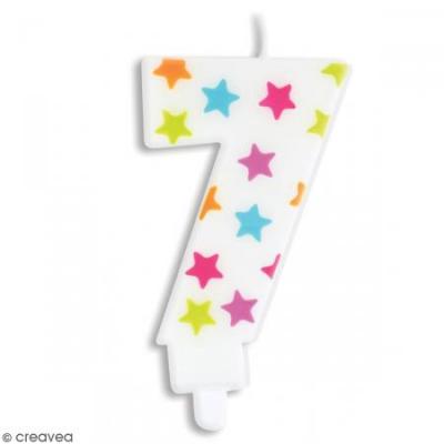 SCRAPCOOKING PARTY Bougie d'anniversaire num&eacute;ro 7 - 