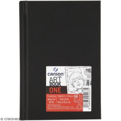 CANSON Carnet Art book one  - 10 x 15 cm -  - couleur variant