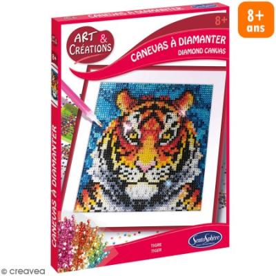 SENTOSPHERE Kit cr&eacute;atif sentosph&egrave;re art et cr&eacute;ations canevas &agrave; diamanter tigre