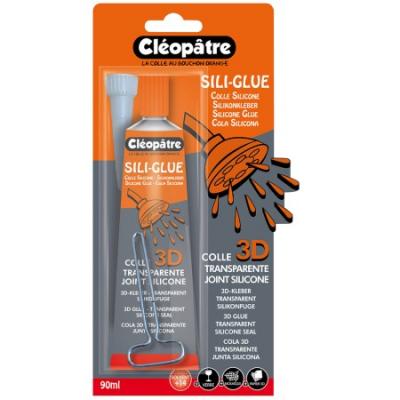 CLEOPATRE  - Sili Glue - Colle Silicone avec Embout de pr&eacute;cision 90 ml