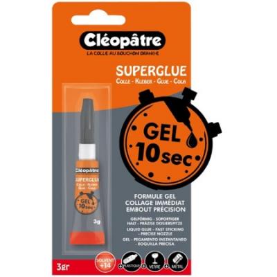 CLEOPATRE Colle Super Glue Gel Cl&eacute;op&acirc;tre - 3 g - Cl&eacute;op&acirc;tre - couleur variant