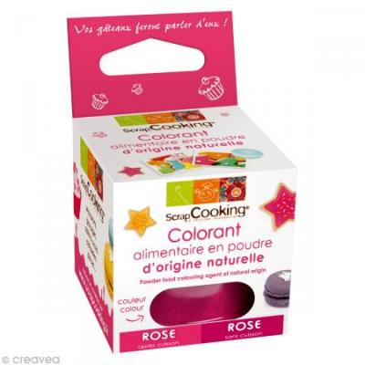 INCONNU Colorant Alimentaire D'origine Naturelle - Rose Fonc&acute; - Scrapcooking