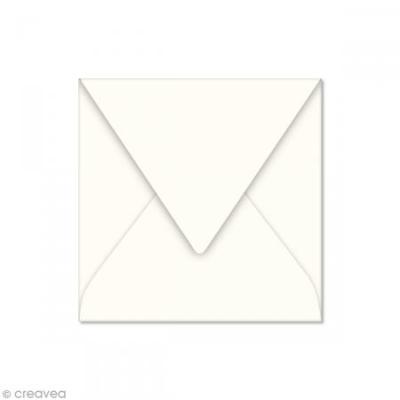 POLLEN Enveloppe Faire Part  120g 120 X 120 Mm Par 20 Ivoire