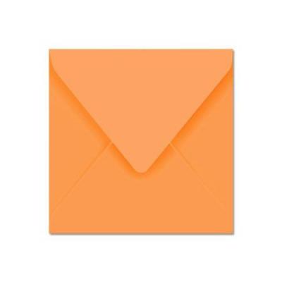 POLLEN Clairefontaine Enveloppe 120g 140x140 Cl&eacute;mentine Pqt 20