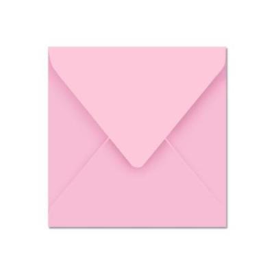 CLAIREFONTAINE  Enveloppe 120g 140x140 Rose Pqt 20