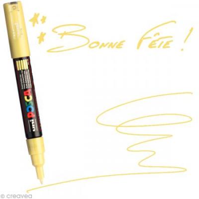 POSCA Marqueur  pointe conique trait extra-fin Jaune paille