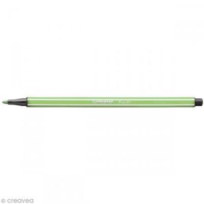 STABILO  Feutre de Dessin PEN 68 Pte ogive Moyenne 1 mm Vert &eacute;meraude clair
