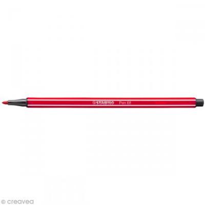 STABILO  Stylo feutre Pen 68, rouge clair - Lot de 15