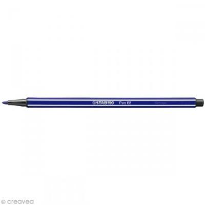 STABILO  Lot de 3 Feutres de Dessin PEN 68 Pointe Moyenne 1 mm Violet