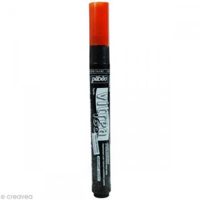 PEBEO Feutre Peinture Vitrea 160 Pointe Normale Paprika