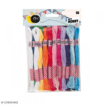 RICO DESIGN Fil &agrave; broder - Fashion - 24 pcs -  - couleur variant