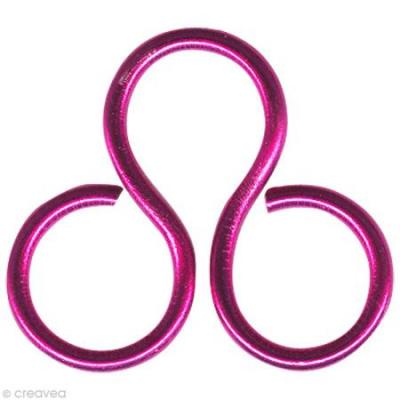VAESSEN CREATIVE Fil aluminium 2 mm Rose vif x 5 m&egrave;tres 