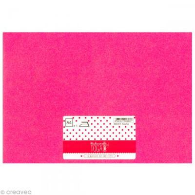 TOGA  Glitter Thermocollant Rose Fluo A4