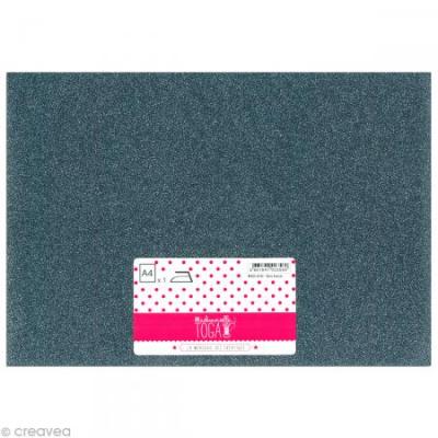 TOGA  MEG810 Briller Thermocollant Tissu Gris Fonc&eacute; 21 x 30 x 0,1 cm