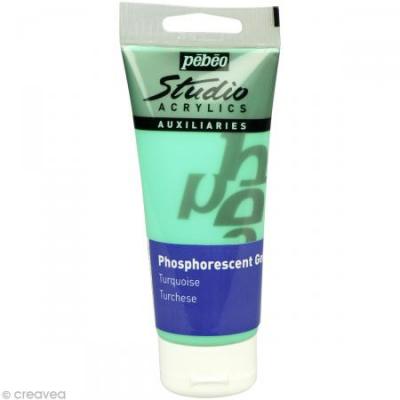 PEBEO Gel Phosphorescent P&eacute;b&eacute;o - Turquoise - 100 ml
