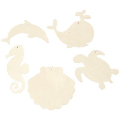 CREOTIME Figurine CC Hobby Cr&eacute;atures marines &agrave; suspendre, Hippocampe, tortue, d