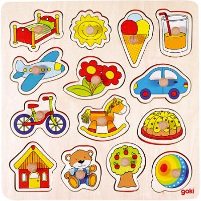 GOKI Puzzle &Agrave; Encastrements Cheval &Agrave; Bascule