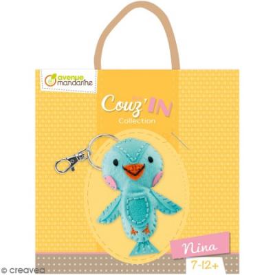  Kit cr&eacute;atif Mini Couz'in - Nina l'oiseau - Avenue Mandarine - couleur variant