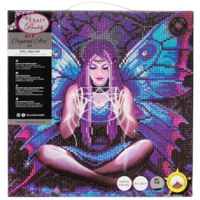  Tableau crystal art &agrave; diamanter - tisseuse - 30 x 30 cm CAKAST7