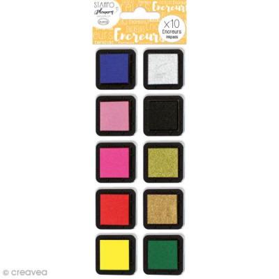 ALADINE Kit  de 10 encreurs &agrave; pigment Stampo Planner