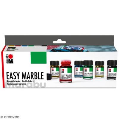 MARABU  Easy Marble Assortiment de Peinture pour marbrure