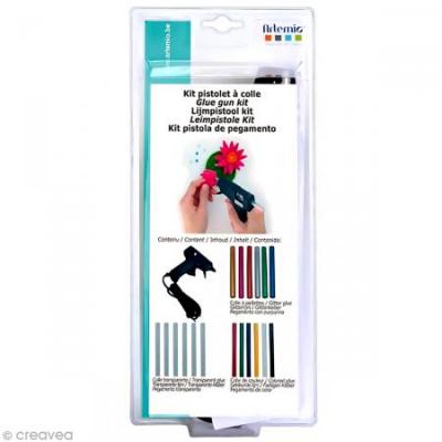 ARTEMIO Kit pistolet &agrave; colle  7 mm + recharges -  - couleur variant