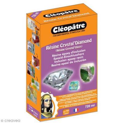 CLEOPATRE Kit r&eacute;sine Crystal Glass Cl&eacute;op&acirc;tre et durcisseur - Cl&eacute;op&acirc;tre - couleur variant