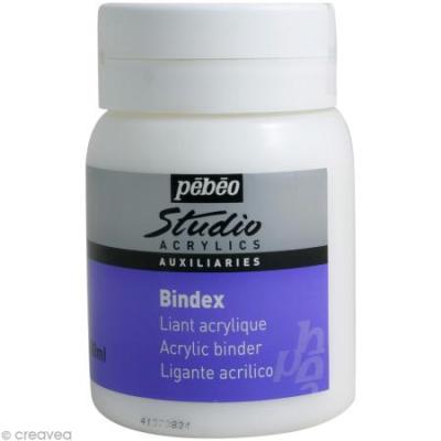 PEBEO Pot 500ml Auxiliaire Studio ACRYLICS Bindex Liant Brillant