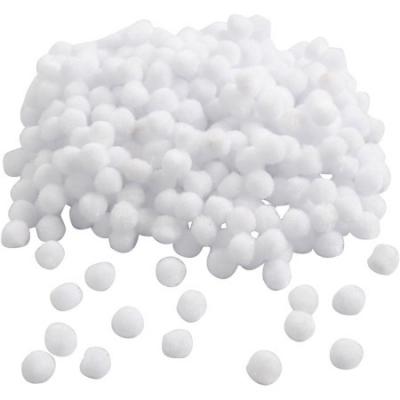 ART COMPANY Creativ 100263 Pompons, Diam&egrave;tre - 10mm, Blanc, 450 pi&egrave;ces