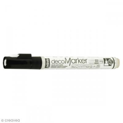 PEBEO P&eacute;b&eacute;o 201301 Marqueur acrylique Pointe ronde 0,7mm Blanc