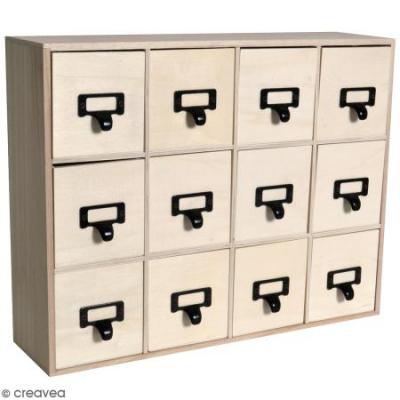 ARTEMIO  Commode en Bois 41,5 x 11 x 32,5 cm, 41,5 x 11 x 32,5 cm
