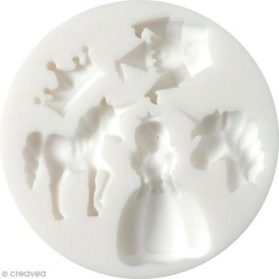 GRAINE CREATIVE Moule en silicone (mini) licorne princesse - graine cr&eacute;ative