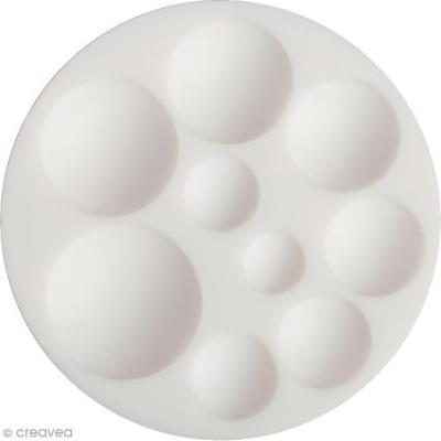 GRAINE CREATIVE Moule en silicone (mini) cabochon rond - graine cr&eacute;ative