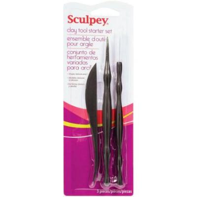 SCULPEY Outils de modelage assortiment x3  -  - couleur variant