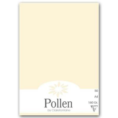 POLLEN Carte  clairefontaine A4 160g ivoire - etui de 50 feuilles