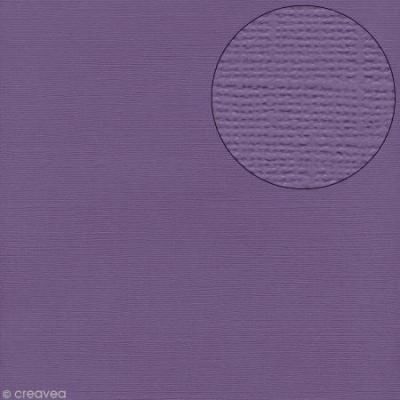 Artemio Bazzill Papier cartonn&eacute; 12x12 Pouces Heather/Toile