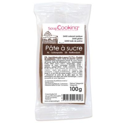 SCRAPCOOKING P&acirc;te &agrave; sucre 100 gr - Marron -  - couleur variant