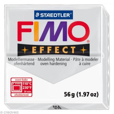 FIMO STAEDTLER P&acirc;te &agrave; modeler &agrave; cuire  Effect bloc 56 g transparent