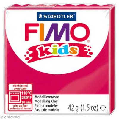 STAEDTLER FIMO Lot de 3 kids P&acirc;te &agrave; modeler, durcissante au four, rose, 42 g