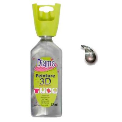 DIAM S Peinture 3D multisurface 37 ml - argent nacr