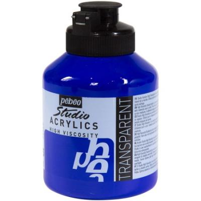 PEBEO P&eacute;b&eacute;o Peinture Acryliques Pot de 500 ml Bleu Outremer Fonc&eacute;