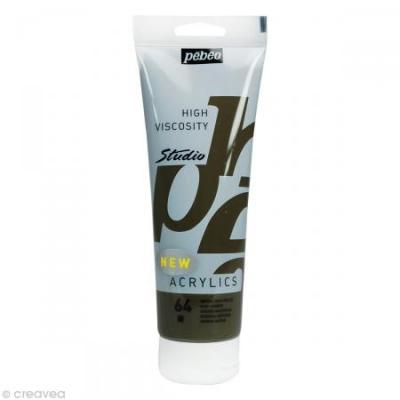  P&eacute;b&eacute;o 169064 Beaux-Arts Studio Acrylique 1 Tube Ombre Naturelle 250 ml