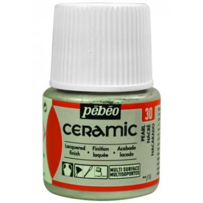 PEBEO Peinture c&eacute;ramique et multi-surfaces - nacr&eacute; - 45 ml 025-030