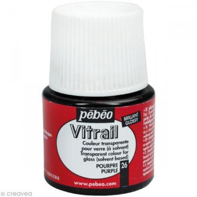PEBEO Peinture Vitrail transparente pourpre 45ml 