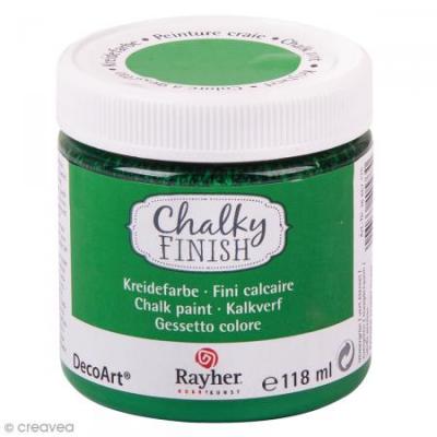 RAYHER Peinture craie (Chalky Finish) - Vert &eacute;ternel - 118 ml - 