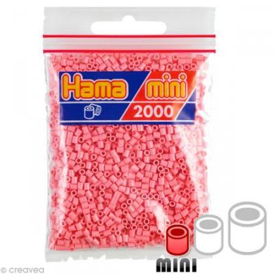 HAMA 2 000 perles mini (petites perles &Oslash;2,5 mm)- rose 
