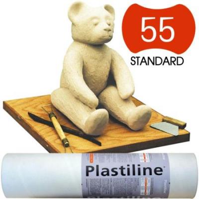 PLASTILINE  P&acirc;te &agrave; modeler de pr&eacute;cision 1 kg duret&eacute; 55 Ivoire - Herbin - couleur variant